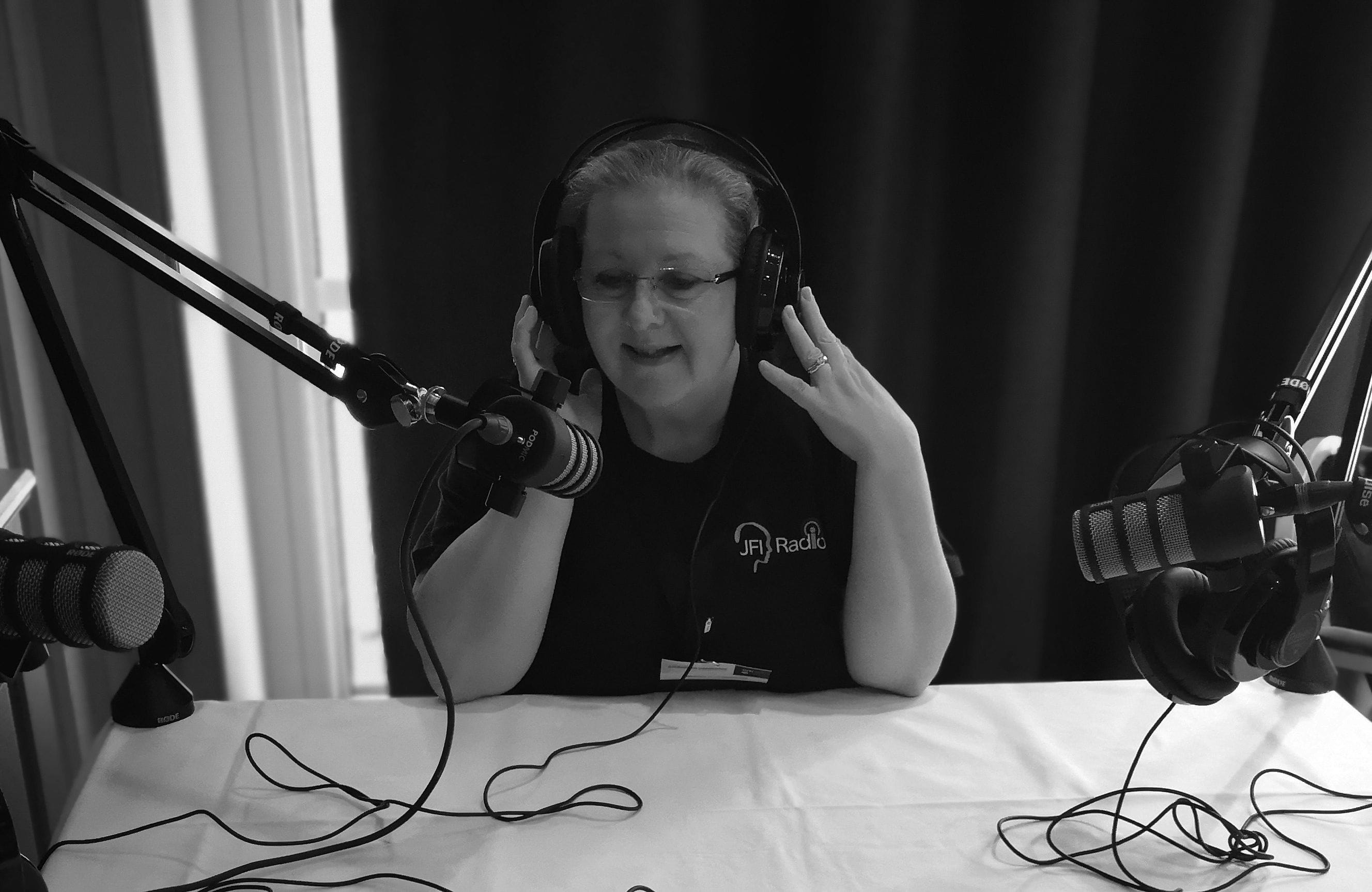 Conference podcast booth